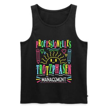 Erzieherin Lustig Kindergärtnerin - Männer Premium Bio Tank Top - Schwarz - Vorne - AI Model Male 178 light (178cm)