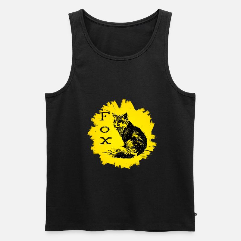Fuchs - Männer Premium Bio Tank Top - Schwarz