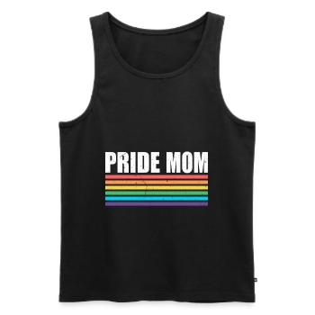 Pride Mom - LGBT Gay Pride Month Community - Männer Premium Bio Tank Top - Schwarz - Vorne - Michal (187cm)