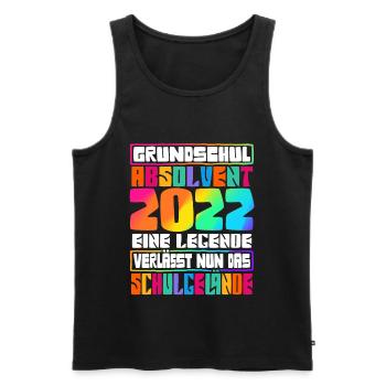 Grundschul Abschluss Grundschule Absolvent - Männer Premium Bio Tank Top - Schwarz - Vorne - AI Model Male 178 light (178cm)