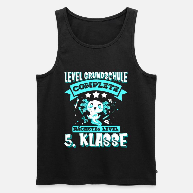 Grundschul Abschluss Grundschule Absolvent - Männer Premium Bio Tank Top - Schwarz