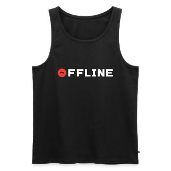 Offline Kein Empfang Signal Internet Verbindung - Männer Premium Bio Tank Top - Schwarz - Vorne - AI Model Male 178 light (178cm)