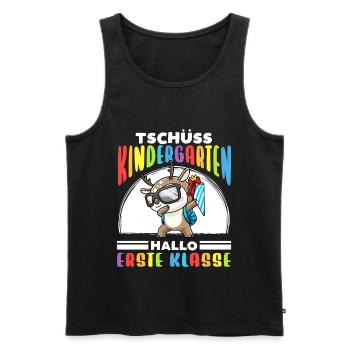 Schulkind Einschulung Reh - Männer Premium Bio Tank Top - Schwarz - Vorne - Michal (187cm)