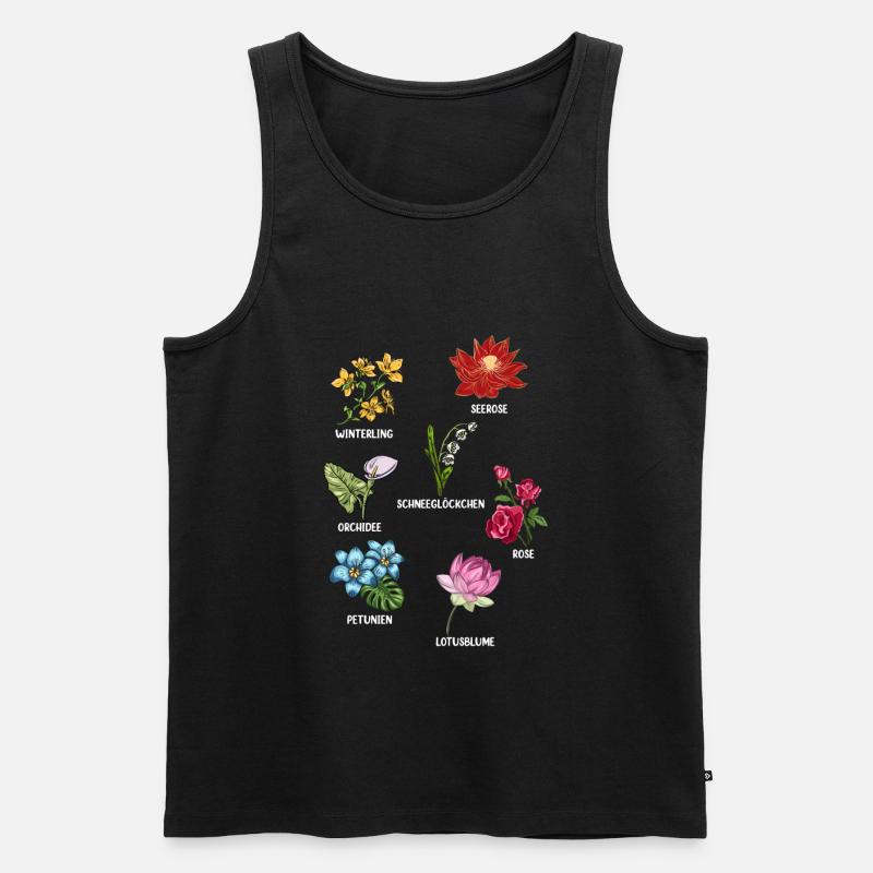 Espèces de fleurs Fleurs - Débardeur bio Premium Homme - noir