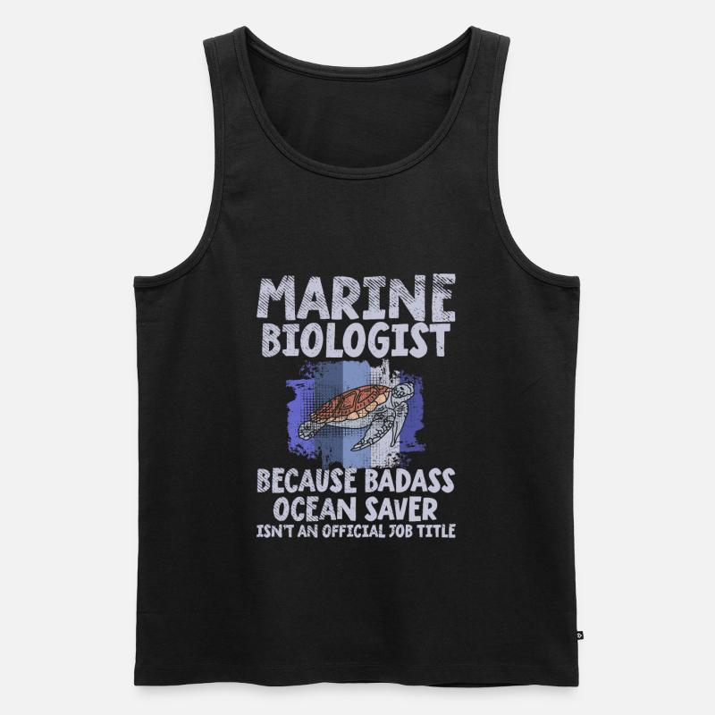 Meeresbiologe - Männer Premium Bio Tank Top - Schwarz