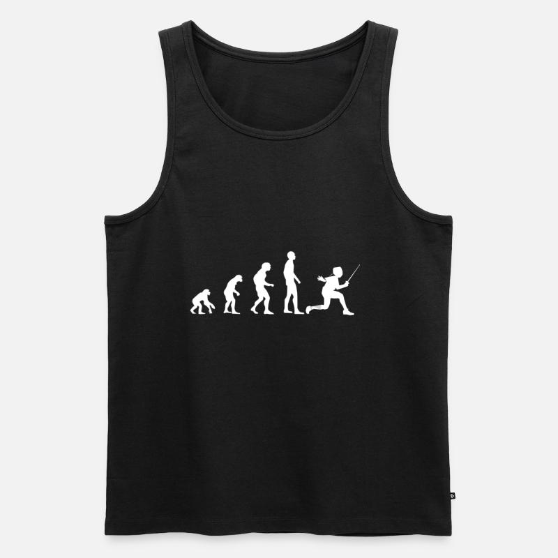 Fechter Evolution - Männer Premium Bio Tank Top - Schwarz