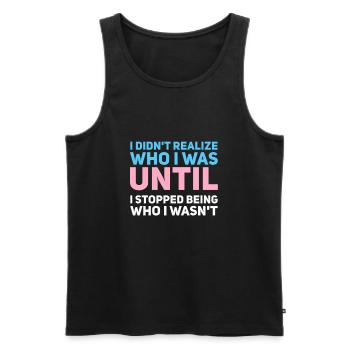 Transsexuel Transsexuel Cadeau - Débardeur bio Premium Homme - noir - Devant - AI Model Male 178 light (178cm)