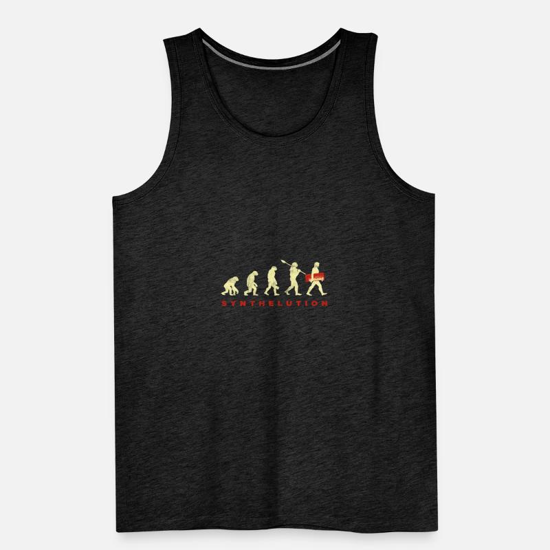 Synthesizer Evolution Analog Synth Retro Studio Männer Premium Bio Tank Top