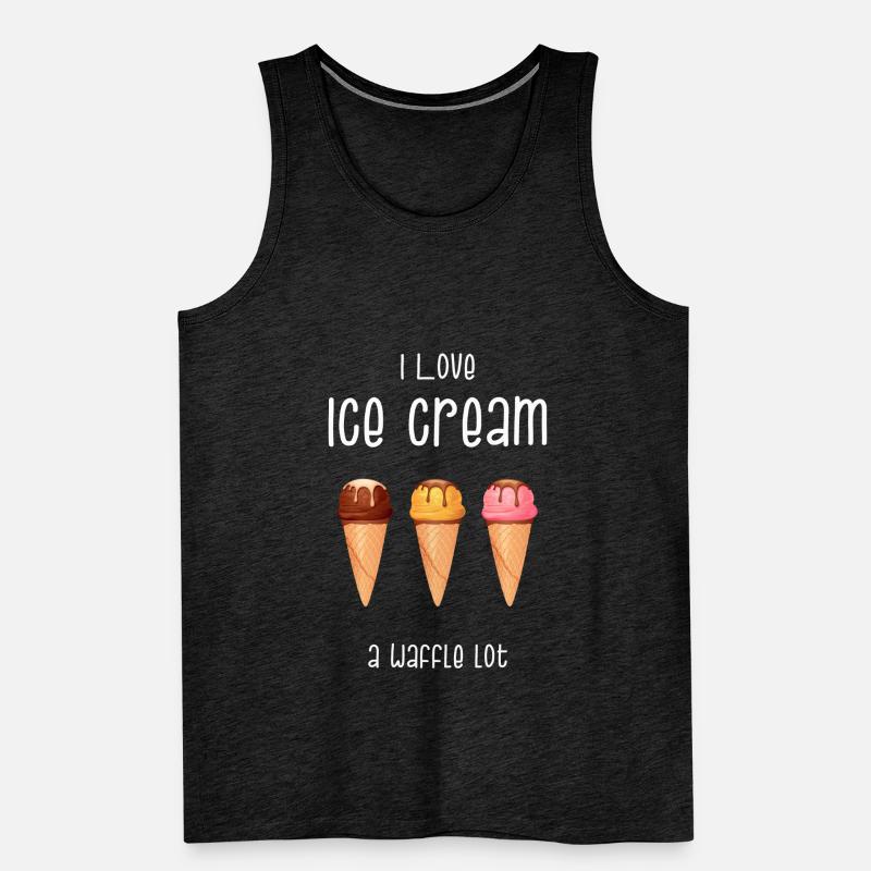 Eiscreme Eis Softeis Waffel Eisdiele Geschenk Männer Premium Bio Tank Top