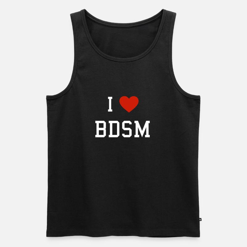 BDSM Bondage Slave Sub Master - Männer Premium Bio Tank Top - Schwarz