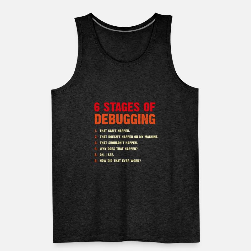 Entwickler Debugging Computer Scientist Geek Coder Männer Premium Bio Tank Top