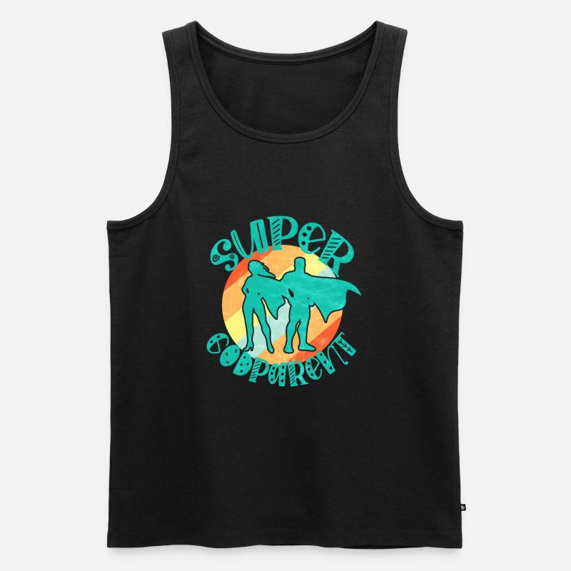 Super Pate - Männer Premium Bio Tank Top - Schwarz