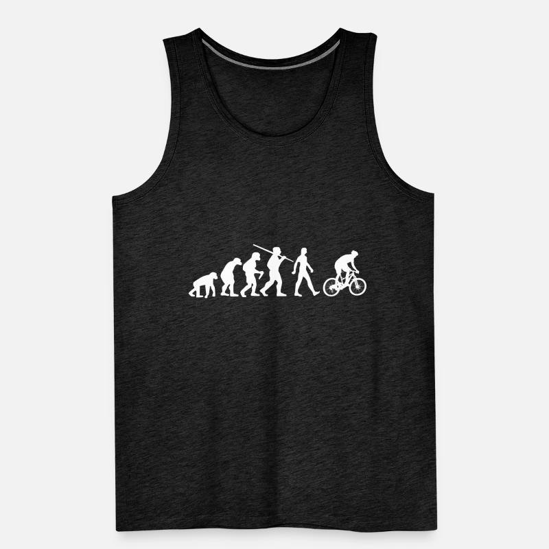 Radfahrer Evolution Biker Männer Premium Bio Tank Top