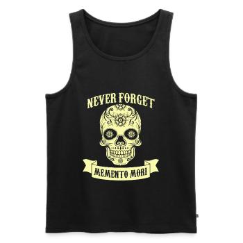 Memento Mori Keine Gnade Zitate Tod Schädel Leser - Männer Premium Bio Tank Top - Schwarz - Vorne - Michal (187cm)