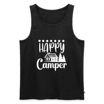 Hiking Hikers Camping funny saying - Men's Premium Organic Tank Top - black - Front - Michal (187cm)