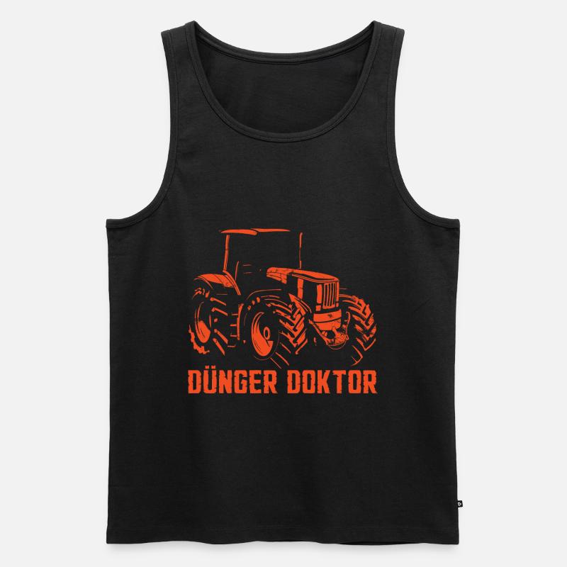 Dünger Doktor - Männer Premium Bio Tank Top - Schwarz