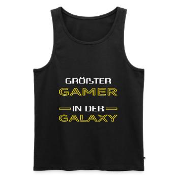 Gaming Gaming Gaming Gaming - Männer Premium Bio Tank Top - Schwarz - Vorne - Michal (187cm)