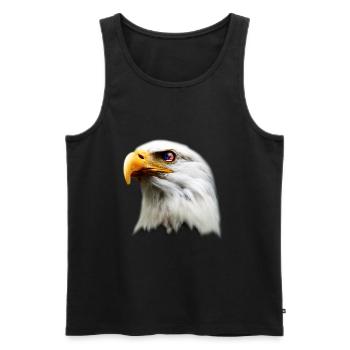 Usa Eagle Patriot Flag Gift - Débardeur bio Premium Homme - noir - Devant - Michal (187cm)