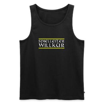 Spielleiter Willkür Lustig Sprüche Rollenspiel - Männer Premium Bio Tank Top - Schwarz - Vorne - Michal (187cm)