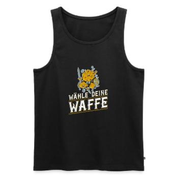 RPG Würfel Pen Paper Fantasy Rollenspiel - Männer Premium Bio Tank Top - Schwarz - Vorne - Michal (187cm)