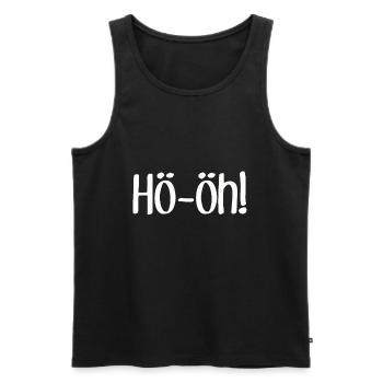 HÖ ÖH - Siegerländer Wittgensteiner Platt Siegen - Männer Premium Bio Tank Top - Schwarz - Vorne - AI Model Male 178 light (178cm)