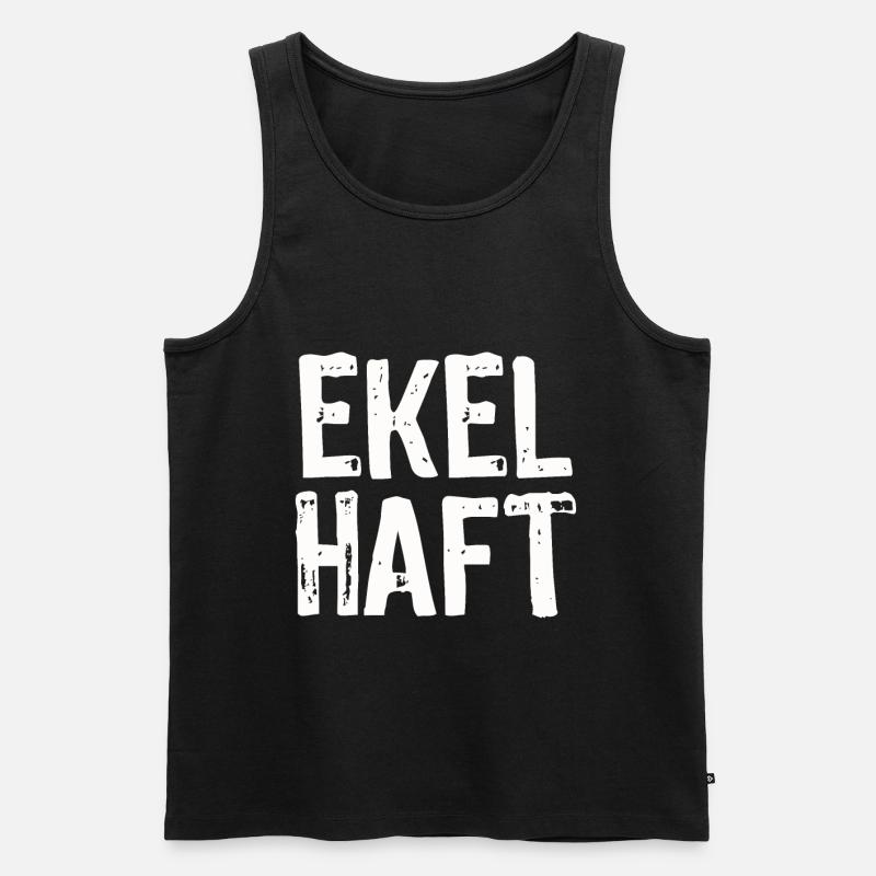 Ekelhaft Eklig Widerlich - Männer Premium Bio Tank Top - Schwarz