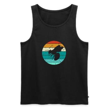 Beekeeping funny honey bee beekeeper beekeeper - Men's Premium Organic Tank Top - black - Front - AI Model Male 178 light (178cm)