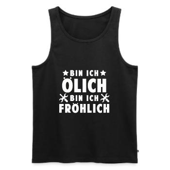 KFZ Mechaniker Mechatroniker Hydrauliker - Männer Premium Bio Tank Top - Schwarz - Vorne - Michal (187cm)