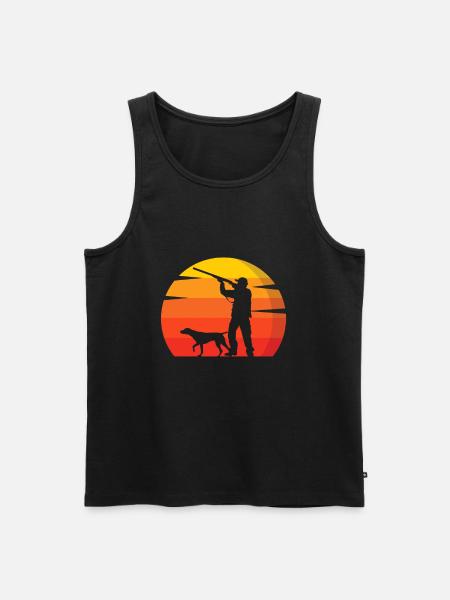 Chasseur Chasse Chasse Chasse - Débardeur bio Premium Homme - noir