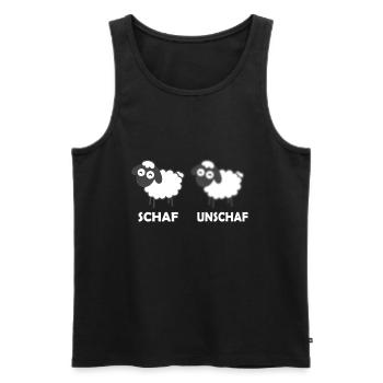 Fotograf Kamera Schaf Fotografen Fotografie - Männer Premium Bio Tank Top - Schwarz - Vorne - Michal (187cm)