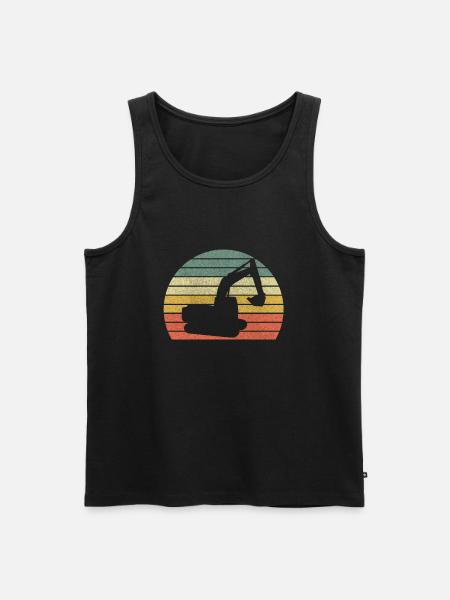 Baggerfahrer Baggern Baggerfahren Bagger - Männer Premium Bio Tank Top - Schwarz