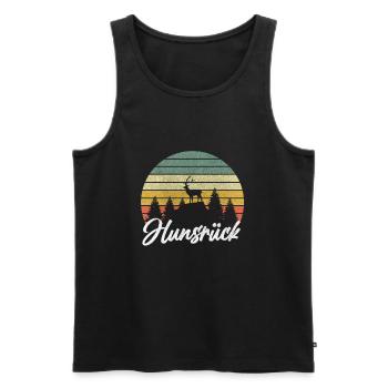 Hunsrück Diebische Bergvolk Hunsrücker Heimat - Männer Premium Bio Tank Top - Schwarz - Vorne - Michal (187cm)