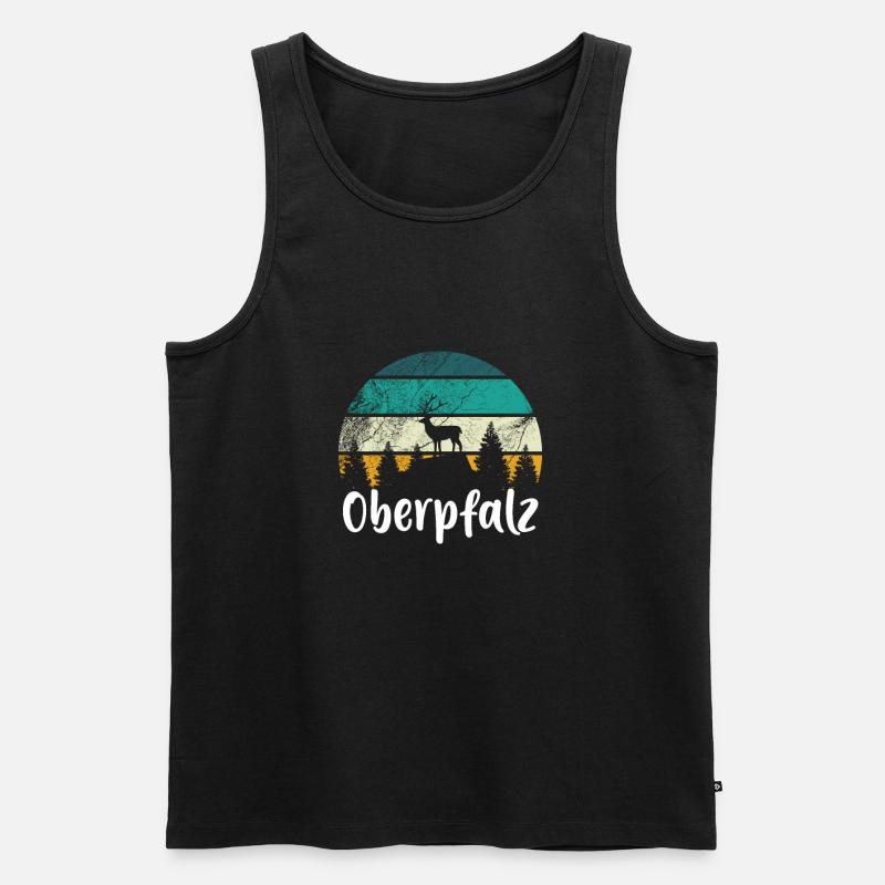 Oberpfalz - Männer Premium Bio Tank Top - Schwarz