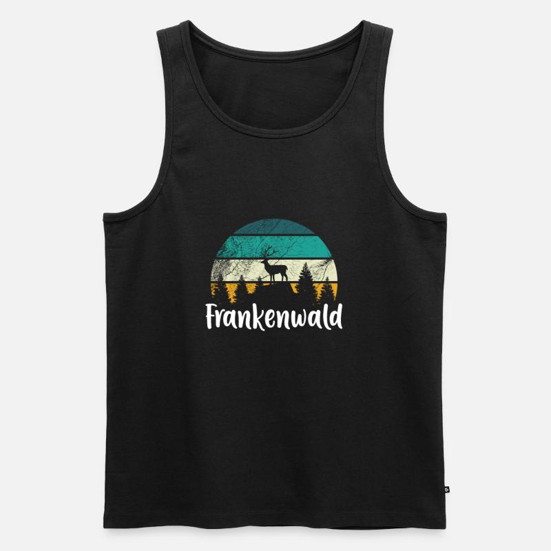 Frankenwald - Männer Premium Bio Tank Top - Schwarz