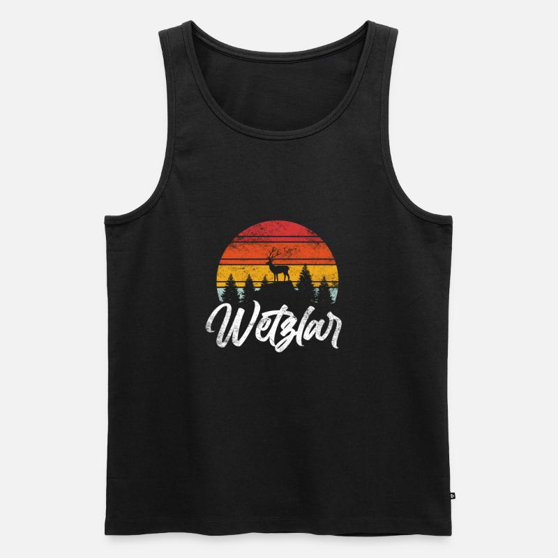 Wetzlar - Männer Premium Bio Tank Top - Schwarz