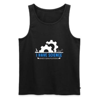 Techniker Biologie Chemie Mathematik Geschenk - Männer Premium Bio Tank Top - Schwarz - Vorne - AI Model Male 178 light (178cm)