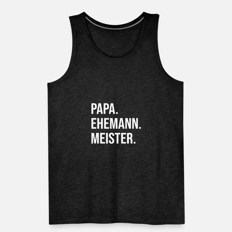 Master Master Title Husband and Dad Profession Work Men's Premium Organic Tank Top
