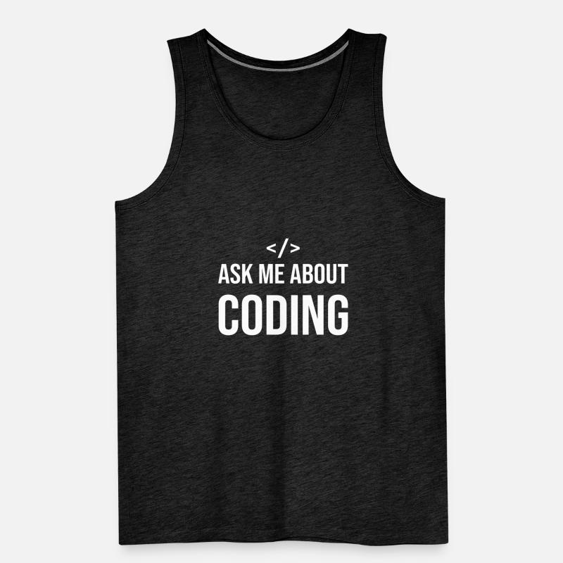 Lustiger Programmierer Spruch Coding Informatik IT Männer Premium Bio Tank Top