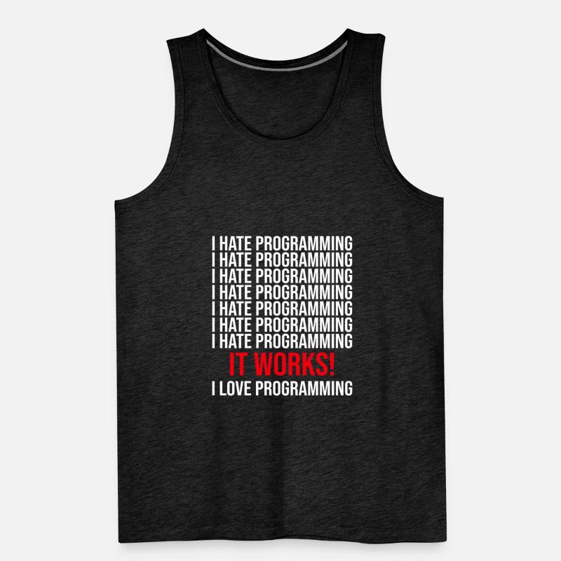 Programmierer Ich Hasse Programmieren Männer Premium Bio Tank Top
