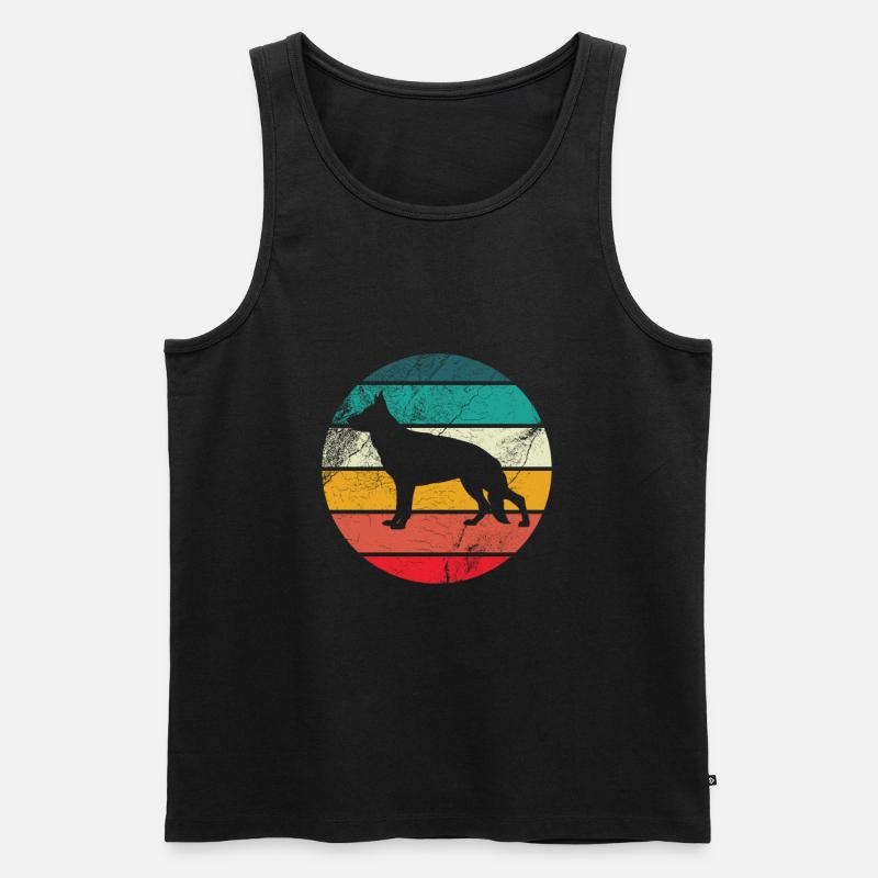 Schäferhund - Männer Premium Bio Tank Top - Schwarz