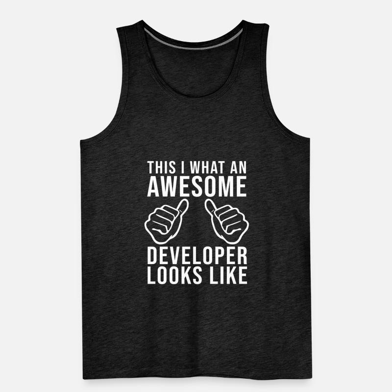 Developer Saying Men's Premium Organic Tank Top