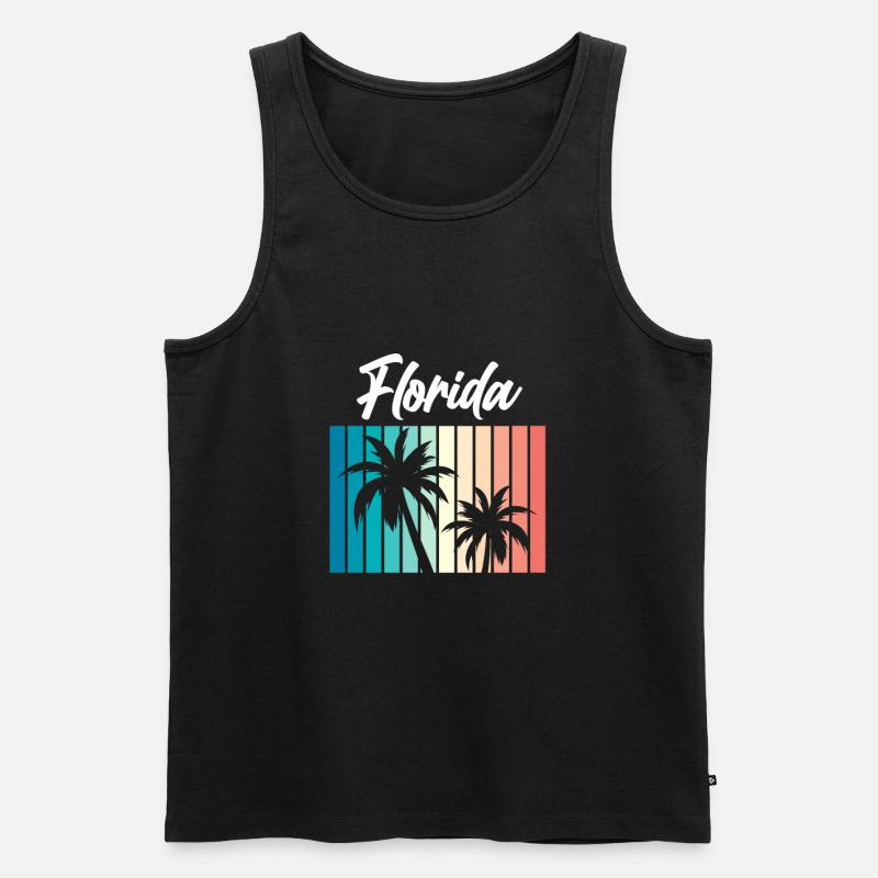 Florida - Männer Premium Bio Tank Top - Schwarz