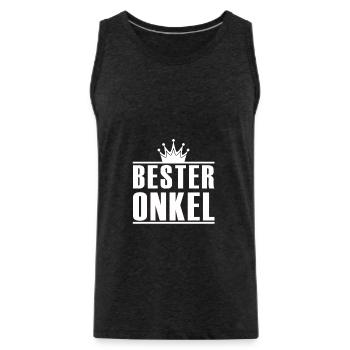 Bester Onkel - Männer Premium Bio Tank Top - Anthrazit - Vorne - Alexander (188cm)