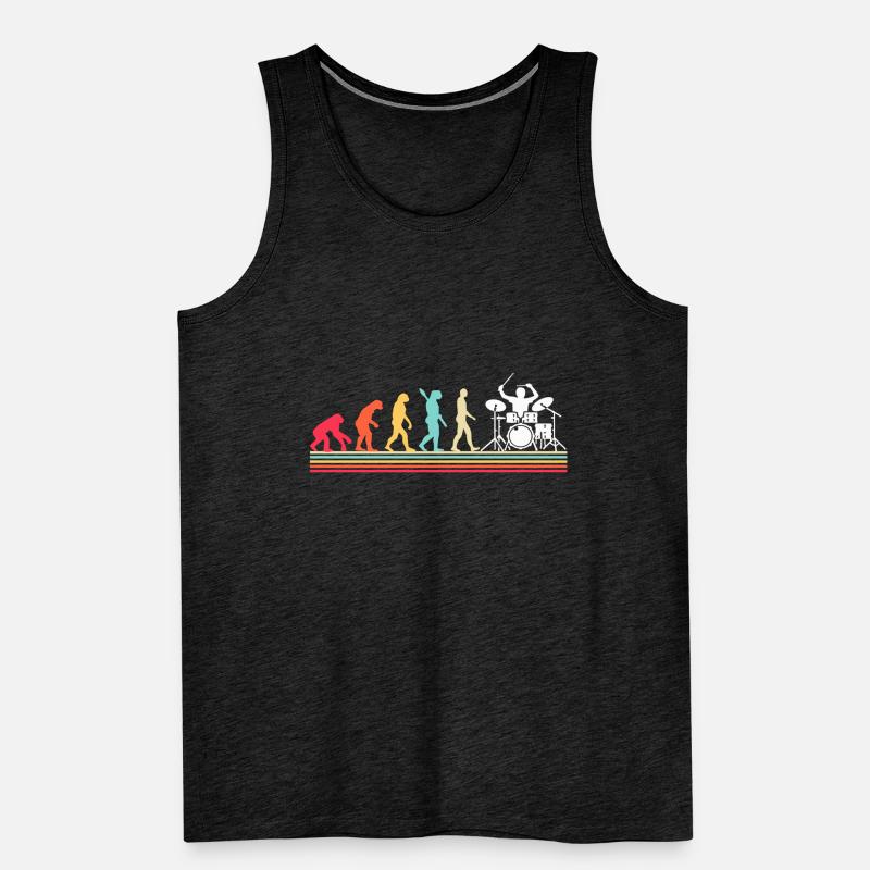 Batteur Evolution Drums Débardeur bio Premium Homme