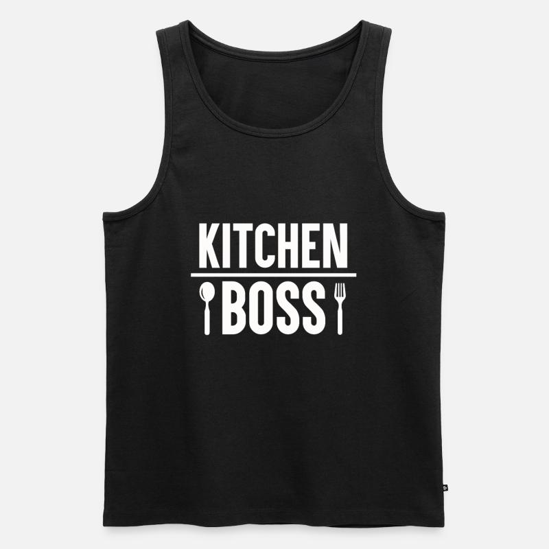 Cuisines Chef Chef Chef - Débardeur bio Premium Homme - noir