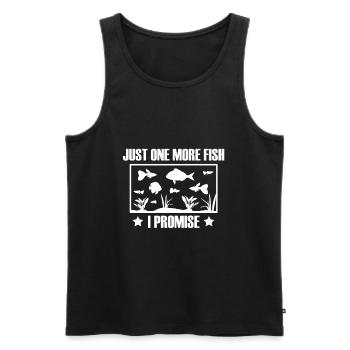 Aquarist Aquaristics Fish Aquarium - Men's Premium Organic Tank Top - black - Front - AI Model Male 178 light (178cm)