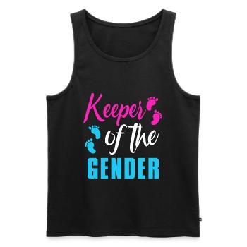 Keeper Of The Gender - Men's Premium Organic Tank Top - black - Front - AI Model Male 178 light (178cm)