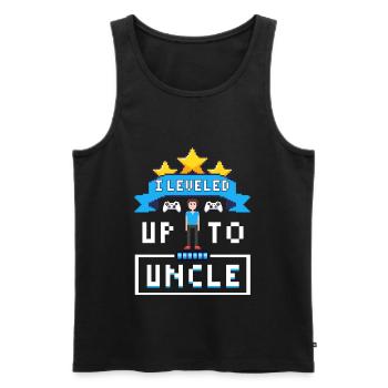 I Leveled Up To Uncle Gender Reveal Gamer - Männer Premium Bio Tank Top - Schwarz - Vorne - Michal (187cm)
