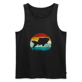 Fischzucht Fisch Aquarium Aquaristik Geschenk - Männer Premium Bio Tank Top - Schwarz - Vorne - AI Model Male 178 light (178cm)