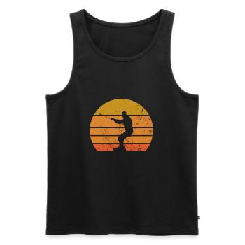 Kitesurfing Kitesurf Kiteboard Geschenk - Männer Premium Bio Tank Top - Schwarz - Vorne - Michal (187cm)
